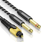 192khz Digital To Analog Audio Converter  Optical To Dual 6 35mm Adapter  6ft Ca