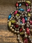 Vintage Multi-color Mercury Glass Bead Garland 96    Large Barrel Beads Double