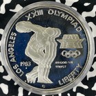 1983 U s  Los Angeles Olympics 2x Coin Proof Set Lot b3194 Silver  With Case