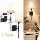 Battery Operated Wall Sconce Rechargeable Wireless Wall Light Lamp For Home
