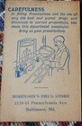 1920 s Bromo Seltzer Robinsons Drug Store Baltimore Md  Emerson Booklet