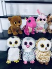 Lot Of 24 Ty Beanie Boos Medium Buddies Collection No Heart Tag Owl Dog Bunny B1