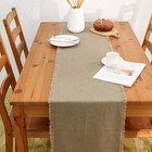  14x108 Inch Linen Style Table Runner  100  Pure Table Runners 14  X108  Khaki