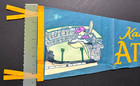 Vtg Original 1960 Kansas City Athletics Baseball Full Size Felt Pennant-color