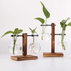 Vase Terrarium Hydroponic Plant Glass Flower Planter Clear Pot Hydroponics Sup