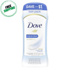 Dove Invisible Solid Antiperspirant Deodorant Stick  Original Clean 2 6 Oz 2 Ct