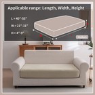 Stretch Sofa Couch Cover Washable Anti Slip Furniture Protector Light Brown