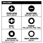 Milwaukee 14-in-1 Ratcheting Multi-bit Screwdriver And 8-in-1 Compact Multi-bit