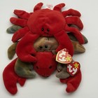 Ty Beanie Babies Sea Life Claude Crab Pinchers Lobster Digger Crab Pvc 4th Gen