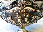 Vintage Pereiras Valado Portugal  Art Handled Compote Centerpiece Cherub  