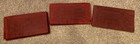 3 Vintage Jewelry Store 14 X 8 Inch Maroon Velvet Display Trays W satin Covers 