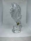 Rare Vintage Brilliant 7 5    Waterford Crystal Seahorse Figurine