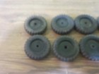 Vintage Tonka Ford Truck Set Of 8 Solid Rubber Tires For Parts