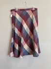 New Vintage 60 s Century Boston Skirt Women Med Argyle A-line Wool Ilgwu Union