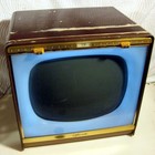 1950s Sylvania Halo-light Television Vintage Tv Set Model 21t207mp 