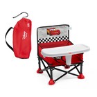 Portable Booster Seat For Kids - Indoor outdoor Use  Feeding Tray  Red  6 Months