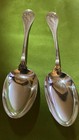 Two Large Tiffany Sterling Silver Serving Spoons  Audubon Birds Of America 9 In