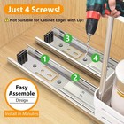 3 Packs Pull Out Spice Rack Organizer For Cabinet  Slide Out Spice Racks Organiz