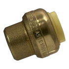 100 Pack Xfitting 1 2  Push Fit Cap W  1 Clip Push To Connect End Cap Plug Brass