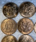1 Coin Lot 1966 Great Britain Large Half Penny Uncirculated Bu Condition Km 896