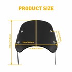 Motorcycle Headlight Windshield Windscreen Universal For 5 -7  Round Headlight