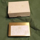 Gold-tone Vintage Cosmetic Compact With Powder Puff And Original Box