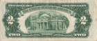 1953b  2 Bank Note A Run A Boston District A66550695a Hole Two Dollar Bill