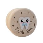 Wooden Milk Teeth Organizer Durable Collecting Teeth High Quality Baby Tooth Box