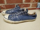 Vtg 90   s Converse Chuck Chuckies Low Blue Made Usa Men   s Size 11 5 Distressed
