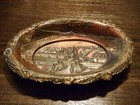 1939 Golden Gate International Exposition S f Copper Tone Metal Souvenir Tray
