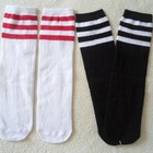 Toddlers Kids Girls Cotton Stripe Soft Knee High Socks 2-8y Khs004
