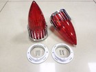 3 25  Bullet Turn Signal Light Red Lens Screw-in For Harley Road King Flhr 94-13