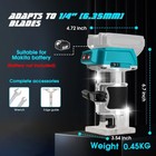 1 4  Cordless Compact Wood Router For Makita 18v Battery  no Battery   5 Vari   