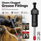 Heavy Duty Grease Fitting Cleaner Tool grease Fitting Cleaning Tool long   