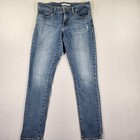 Levi   s 711 Skinny Jeans Women   s 31x30 Light Wash Slight Distress Stretch Denim