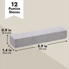 12-pack Pumice Stones For Cleaning - Toilet Bowl Cleaner  gray 