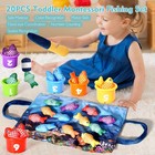 Montessori Toys For 1 Year Old Boy Girl Gifts  Cloth Fishing Game Toddler Toy   