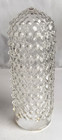 Vintage Art Deco Torpedo Bullet Skyscraper Hobnail Glass Lamp Shade 8 1 4 X 3
