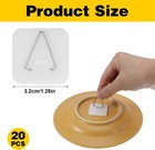 20 Pcs Plate Hangers For The Wall  Invisible Adhesive Picture Hangers Plate