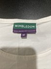 Official Wimbledon The Championships Logo White Shirt Tennis Size 10 Women