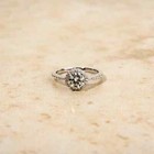 925 Vintage Style Engagement Ring  Moissanite Solitaire Bridal Ring Gift For Her