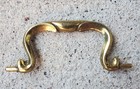 Vintage Mcm Cluthe Cb-1844 Aged Brass Swan Neck Drawer Pull Canada 3 5  Ctc