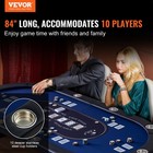 10 Player Foldable Poker Table  Blackjack Texas Holdem Poker Table With Padded