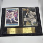 Cal Ripken Jr   Loug Gehrig Baseball Card Plaque W nameplate The Iron Men