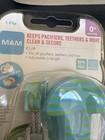 New Mam Pacifiers Keepers Clip Blue And Green 0  Months Bpa Free