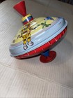 1970s Ohio Art Co Spinning Tin Top Toy Kids Toys 8  Diameter