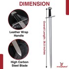 Raiding Long Sword - Medieval Viking Style Steel Sword W  Leather Handle