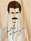Freddie Mercury Short Sleeve White Cotton T-shirt Tag Size S