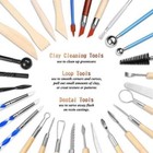 61pcs Pottery Ceramic Tools   Polymer Clay Sculpting Tools Set For Pottery Model
