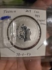2019  1 Marvel Series Captain America 1oz Silver Bu Coin In Capsule Tuvalu Mint